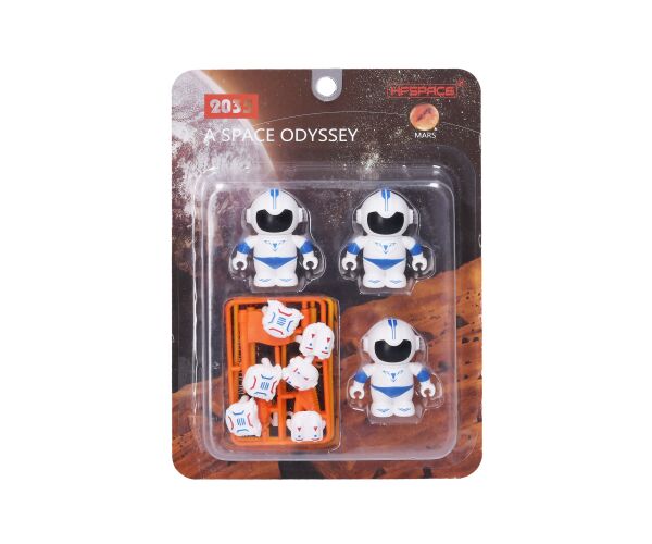 Astronaut 3 figurky 6 cm průzkumný tým